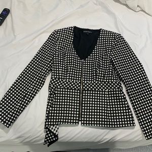 Nanette Lepore Black and White Suit Jacket